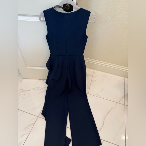 ANTONIO MELANI Midnight Blue Ruffle Jumpsuit - Picture 3 of 4